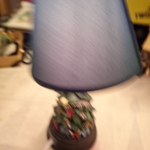 Teddy Bear Holiday Lamp. 10 In Tall With Shade. Works - Picture 5 of 8